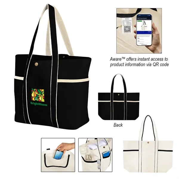 5" x 15" x 13" recycled cotton canvas tote bag.... from ASI 61125 Hit Promotional Products / Hit®