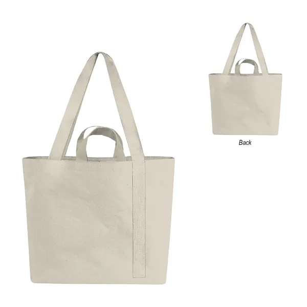 Recycled cotton canvas tote bag with 65.5" shoulder mono-strap and 12"... from ASI 61125 Hit Promotional Products / Hit®