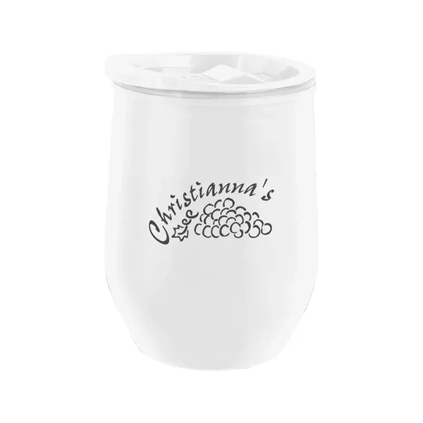 12 oz. recycled acrylic wine tumbler with thumb-slide lid.... from ASI 61125 Hit Promotional Products / Hit®