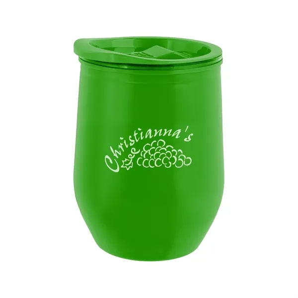12 oz. recycled acrylic wine tumbler with thumb-slide lid.... from ASI 61125 Hit Promotional Products / Hit®