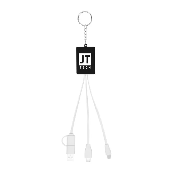 Multi-charging USB cable hub with keyring.... from ASI 61125 Hit Promotional Products / Hit®