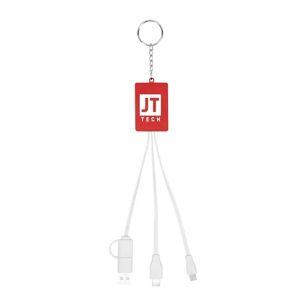 Multi-charging USB cable hub with keyring.... from ASI 61125 Hit Promotional Products / Hit®