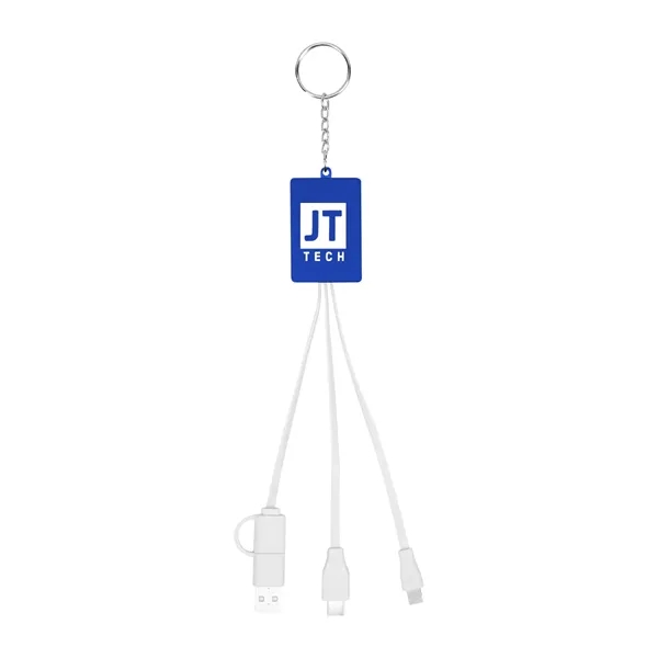 Multi-charging USB cable hub with keyring.... from ASI 61125 Hit Promotional Products / Hit®