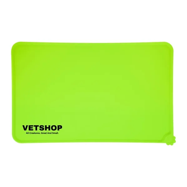 11.75" x 15.75" silicone pet food place mat with roll-up, anti-slip... from ASI 61125 Hit Promotional Products / Hit®