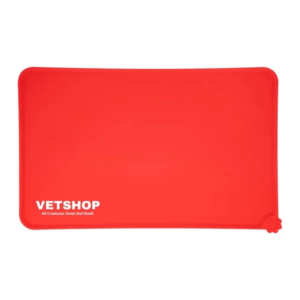 11.75" x 15.75" silicone pet food place mat with roll-up, anti-slip... from ASI 61125 Hit Promotional Products / Hit®