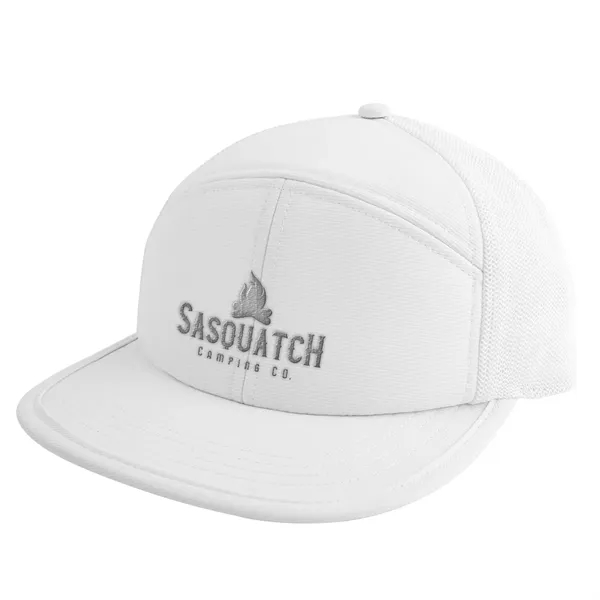 7 panel performance trucker hat with adjustable plastic snap tab closure.... from ASI 61125 Hit Promotional Products / Hit®