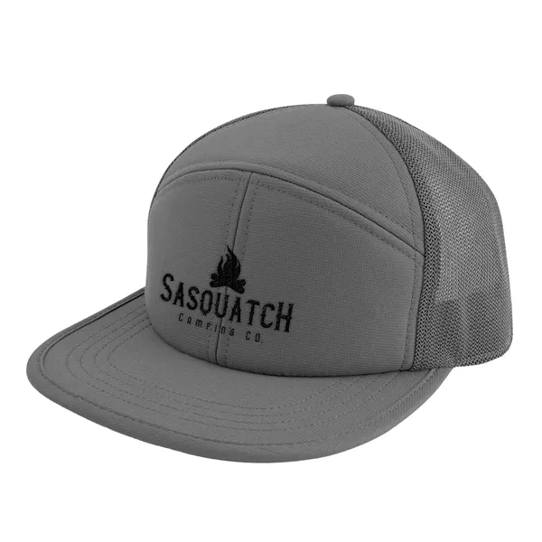 7 panel performance trucker hat with adjustable plastic snap tab closure.... from ASI 61125 Hit Promotional Products / Hit®