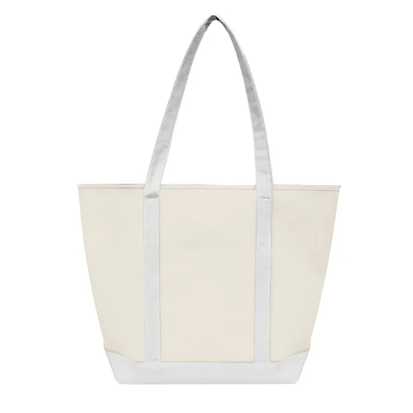 Tote bag made of recycled natural poly canvas with 24" handles.... from ASI 61125 Hit Promotional Products / Hit®