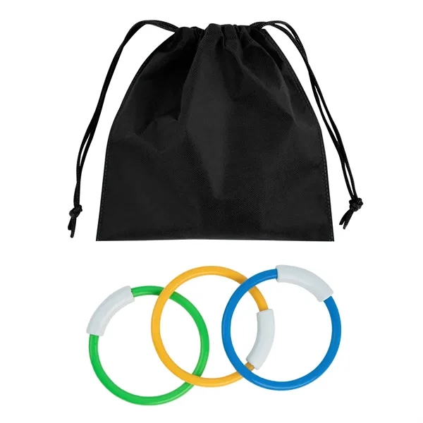 3 diving rings with drawstring pouch.... from ASI 61125 Hit Promotional Products / Hit®