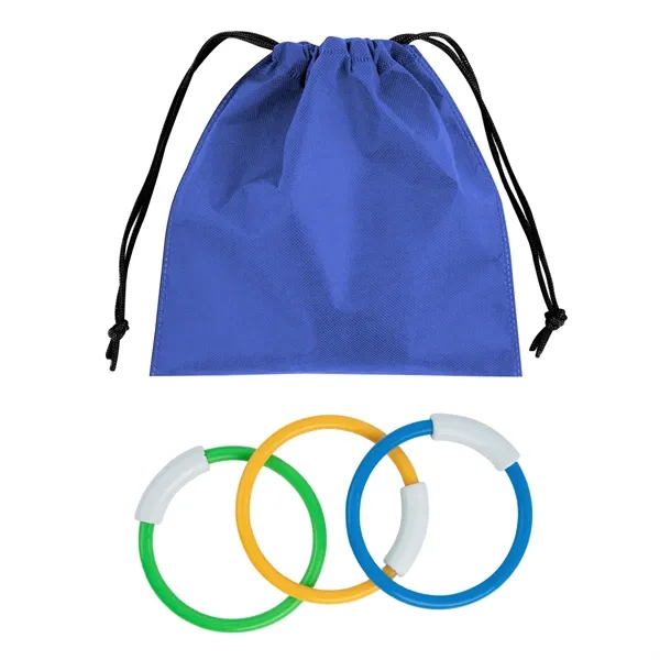 3 diving rings with drawstring pouch.... from ASI 61125 Hit Promotional Products / Hit®