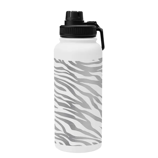 32 oz. recycled stainless steel bottle with screw-on, spill-resistant flip top... from ASI 61125 Hit Promotional Products / Hit®