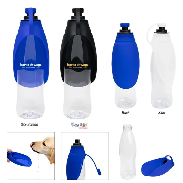 21 oz. water bottle and dispensing bowl for pets.... from ASI 61125 Hit Promotional Products / Hit®