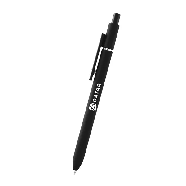 Plunger action rABS pen with smooth rubberized finish.... from ASI 61125 Hit Promotional Products / Hit®