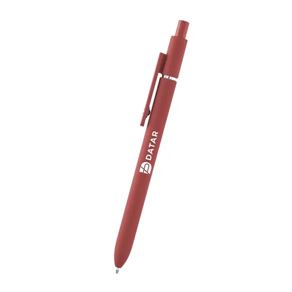 Plunger action rABS pen with smooth rubberized finish.... from ASI 61125 Hit Promotional Products / Hit®
