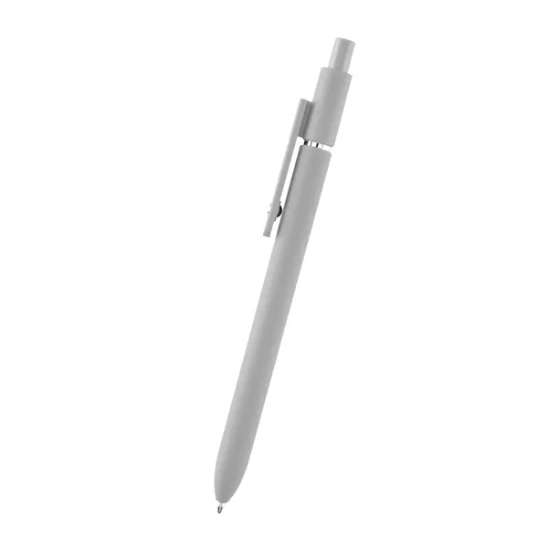 Plunger action rABS pen with smooth rubberized finish.... from ASI 61125 Hit Promotional Products / Hit®