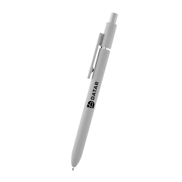 Plunger action rABS pen with smooth rubberized finish.... from ASI 61125 Hit Promotional Products / Hit®