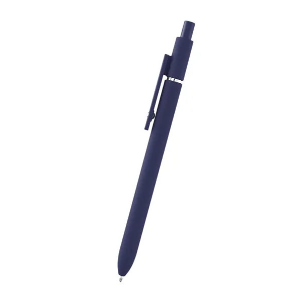 Plunger action rABS pen with smooth rubberized finish.... from ASI 61125 Hit Promotional Products / Hit®