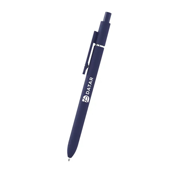 Plunger action rABS pen with smooth rubberized finish.... from ASI 61125 Hit Promotional Products / Hit®