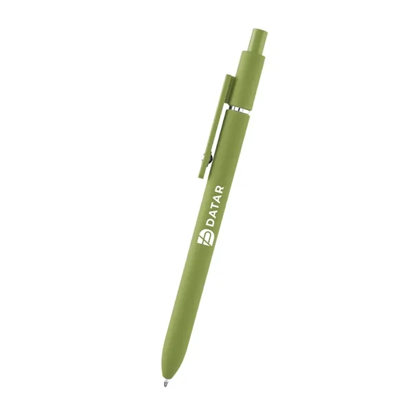 Plunger action rABS pen with smooth rubberized finish.... from ASI 61125 Hit Promotional Products / Hit®