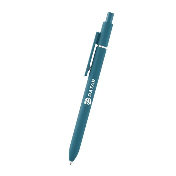 Plunger action rABS pen with smooth rubberized finish.... from ASI 61125 Hit Promotional Products / Hit®