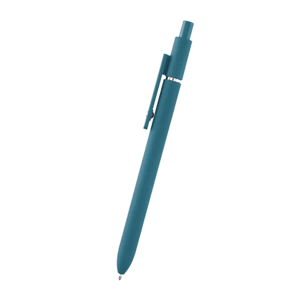 Plunger action rABS pen with smooth rubberized finish.... from ASI 61125 Hit Promotional Products / Hit®