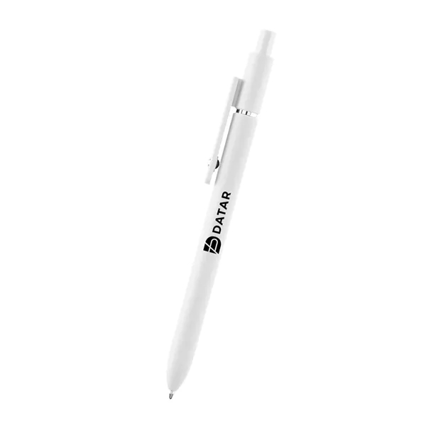 Plunger action rABS pen with smooth rubberized finish.... from ASI 61125 Hit Promotional Products / Hit®