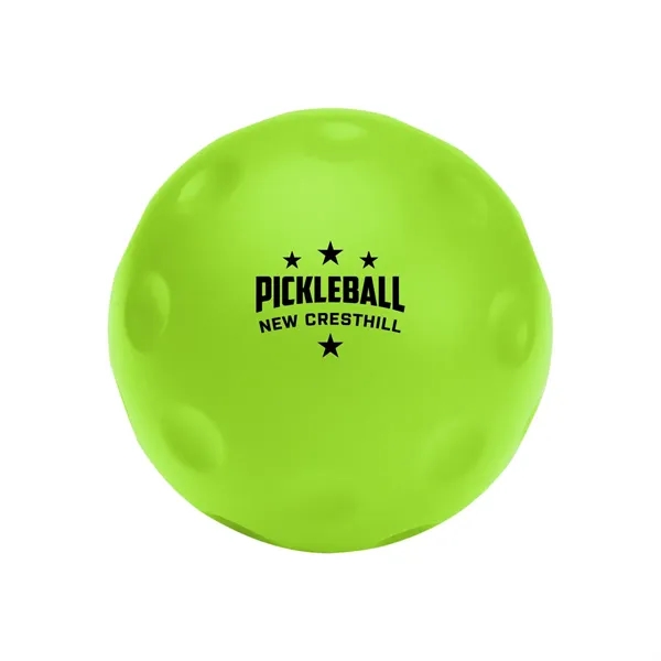 Pickleball stress relief ball made of polyurethane foam.... from ASI 61125 Hit Promotional Products / Hit®