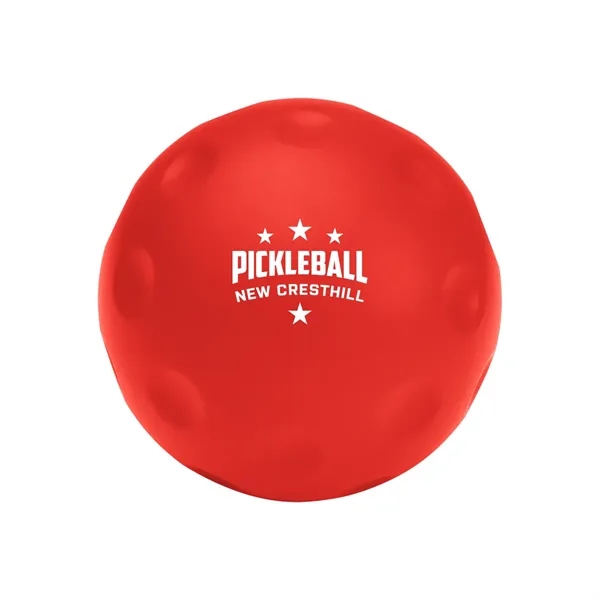 Pickleball stress relief ball made of polyurethane foam.... from ASI 61125 Hit Promotional Products / Hit®