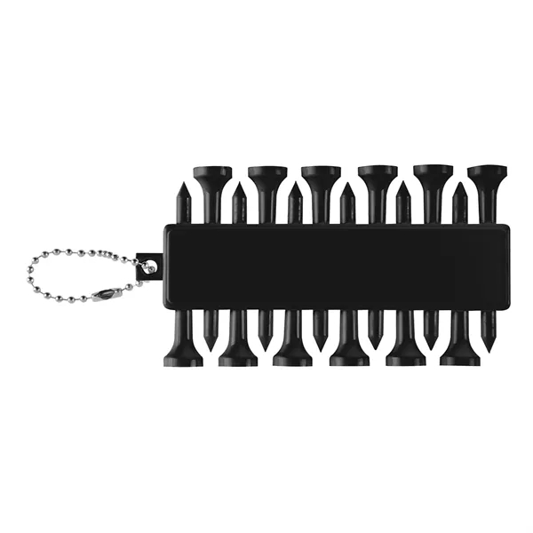 Golf tee set keychain; holds up to 12 tees.... from ASI 61125 Hit Promotional Products / Hit®