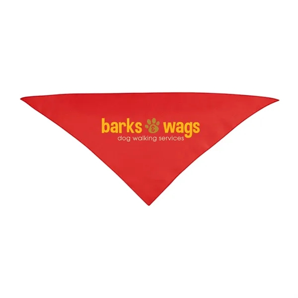 10" x 21.25" triangular pet bandanna made of 100% rPET polyester.... from ASI 61125 Hit Promotional Products / Hit®