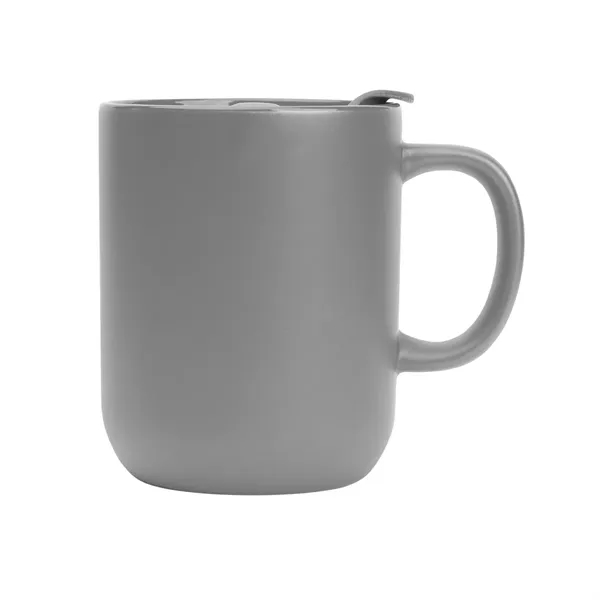 14 oz, ceramic mug with slide action lid.... from ASI 61125 Hit Promotional Products / Hit®