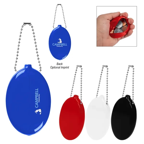 Squeezable coin pouch with ball chain attachment.... from ASI 61125 Hit Promotional Products / Hit®