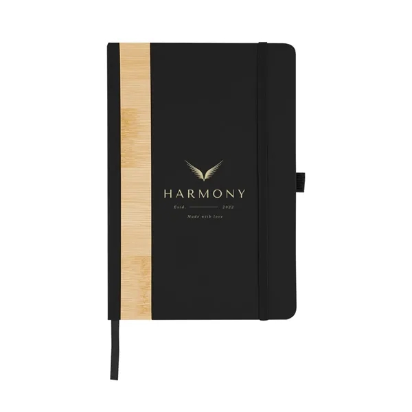 80 page lined journal with recycled PU and bamboo cover, bookmark,... from ASI 61125 Hit Promotional Products / Hit®
