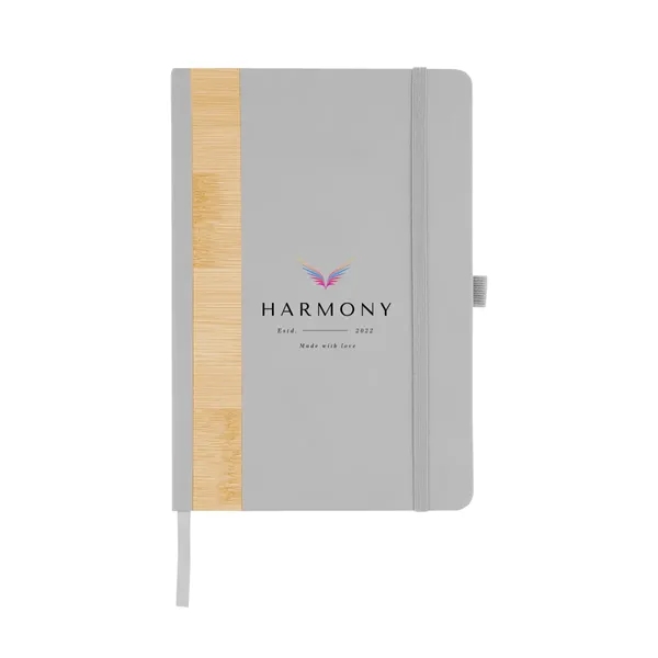 80 page lined journal with recycled PU and bamboo cover, bookmark,... from ASI 61125 Hit Promotional Products / Hit®