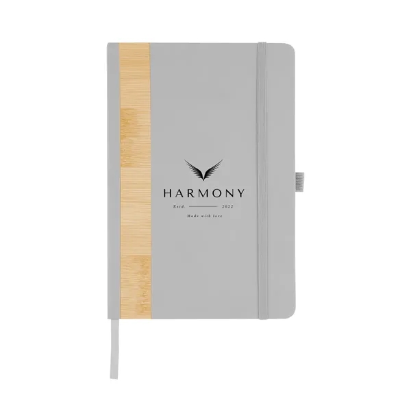 80 page lined journal with recycled PU and bamboo cover, bookmark,... from ASI 61125 Hit Promotional Products / Hit®