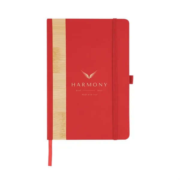 80 page lined journal with recycled PU and bamboo cover, bookmark,... from ASI 61125 Hit Promotional Products / Hit®