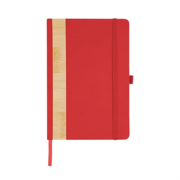 80 page lined journal with recycled PU and bamboo cover, bookmark,... from ASI 61125 Hit Promotional Products / Hit®