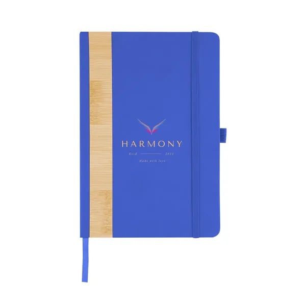 80 page lined journal with recycled PU and bamboo cover, bookmark,... from ASI 61125 Hit Promotional Products / Hit®