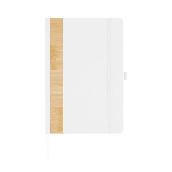 80 page lined journal with recycled PU and bamboo cover, bookmark,... from ASI 61125 Hit Promotional Products / Hit®