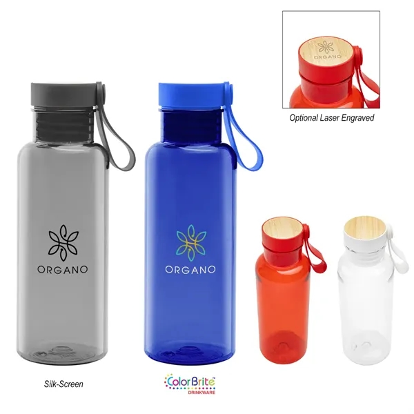 20 oz. bottle with bamboo accent lid and silicone handle.... from ASI 61125 Hit Promotional Products / Hit®