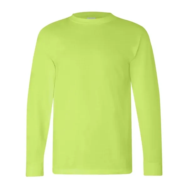 Adult pre-shrunk 100% cotton USA made long sleeve t-shirt. Blank product.... from ASI 84358 S&S Activewear