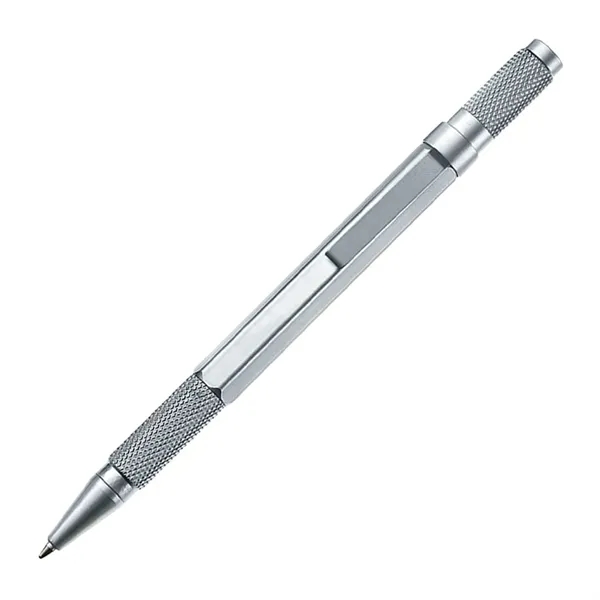 Metal twist-action ballpoint pen with satin silver trim.... from ASI 84592 St Regis Group