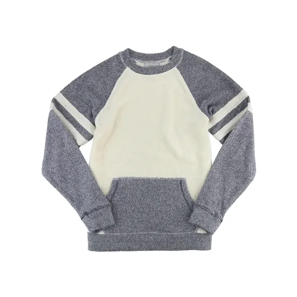 Women's Cozy Contrast Fleece Pullover... from ASI 84358 S&S Activewear