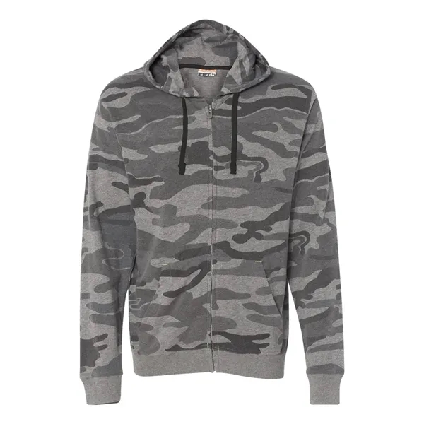 Burnside® Camo Full-Zip Hooded Sweatshirt, blank.... from ASI 84358 S&S Activewear