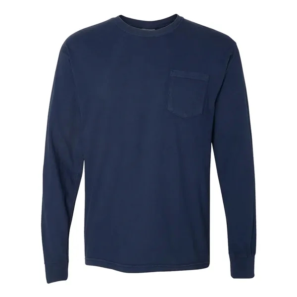 Comfort Colors Long Sleeve T-Shirt With Pocket, blank.... from ASI 84358 S&S Activewear