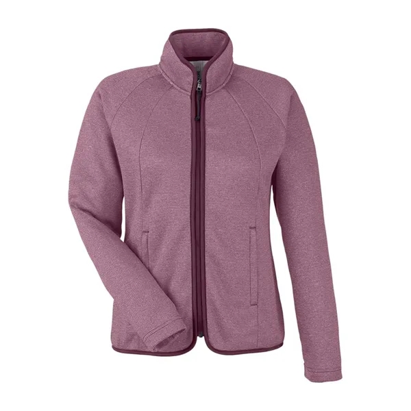 CORE365 Women's Venture Heathered Stripe Full-Zip... from ASI 84358 S&S Activewear
