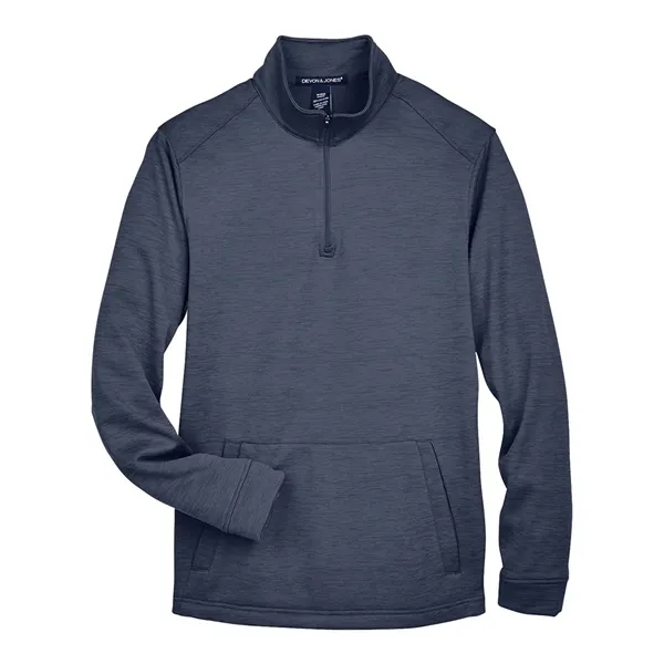 DJ Classic Newbury Melange Fleece Quarter-Zip Pullover... from ASI 84358 S&S Activewear