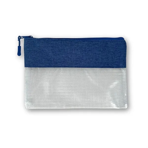 This compact pouch features a clear PVC body with heathered trim... from ASI 34800 Alstar Creations