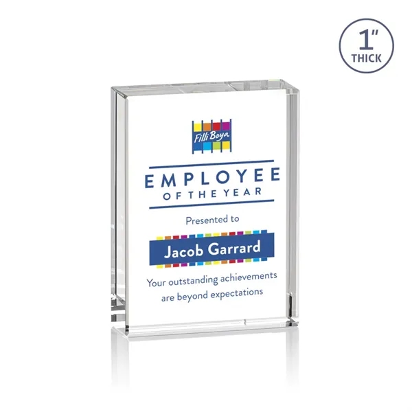 The Abbott Award features a 1" thick Optical Crystal 3" x... from ASI 84592 St Regis Group / St Regis