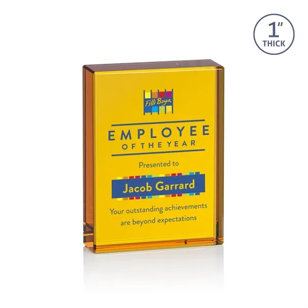 The Abbott Award features a 1" thick Optical Crystal 3" x... from ASI 84592 St Regis Group / St Regis